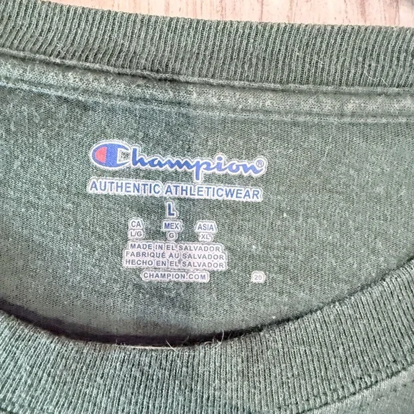 Champion Olive Green Portland State Athletic Tee - Picture 2 of 2